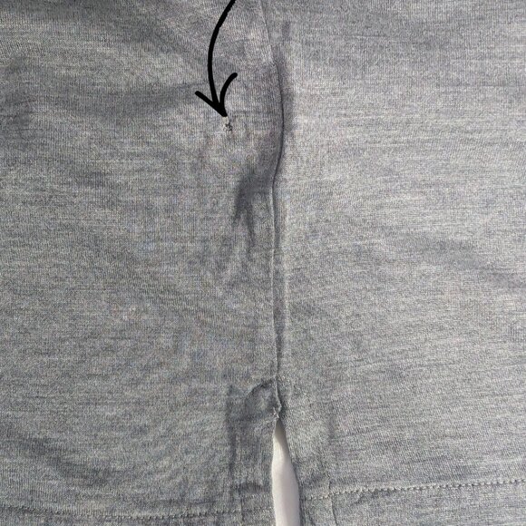 Brioni 100% Silk Polo Shirt Mens L Gray Short Sleeve 3-Button - Picture 8 of 9